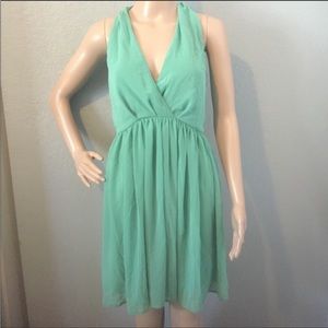 ASOS Mint green halter dress